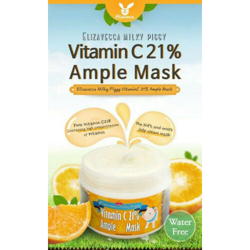 Mặt nạ sữa bổ sung vitamin C Elizavecca Milky Piggy VitaminC 21% Ample Mask 100g