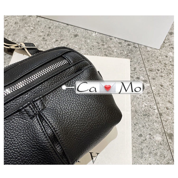 Túi xách đeo vai khóa kéo hoa văn