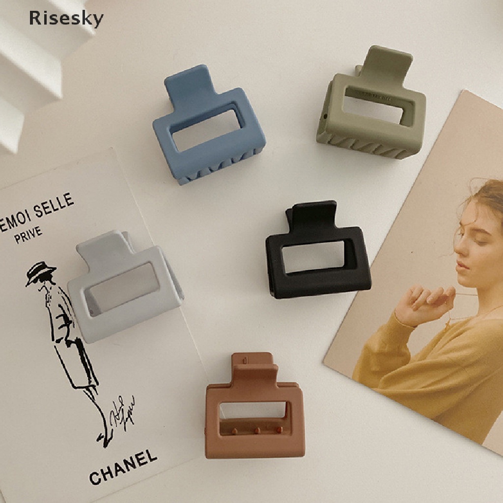 Kẹp Tóc Hình Con Cua Màu Trơn Phong Cách Hàn Quốc