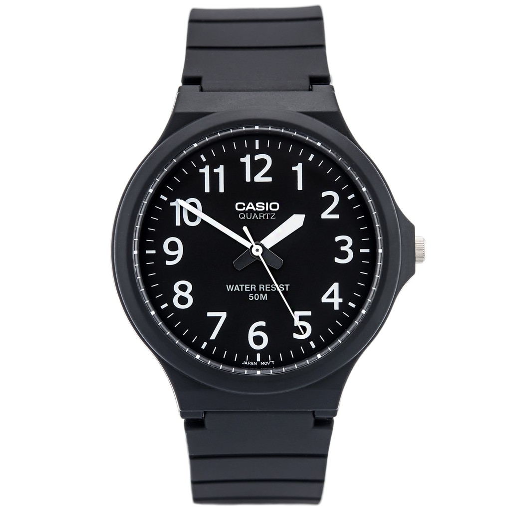 Đồng hồ nam dây nhựa Casio chính hãng MW-240-1BVDF