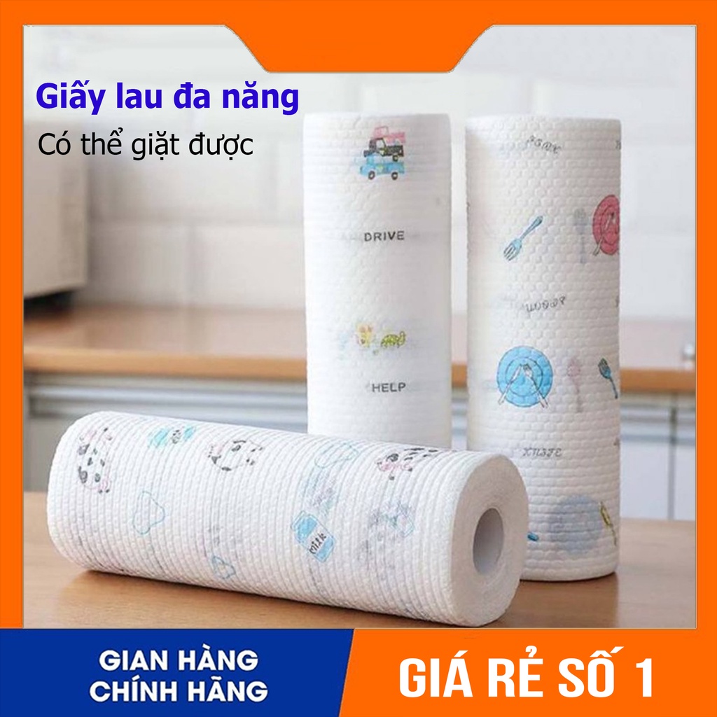 Cuộn giấy lau bếp đa năng, cuộn giấy lau giày lau kính có thể giặt được