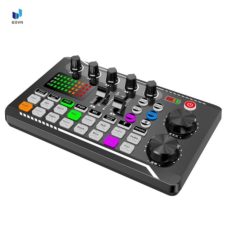 Live External Sound Card, Voice Changer, Mixer for Phones,PC,Tablets