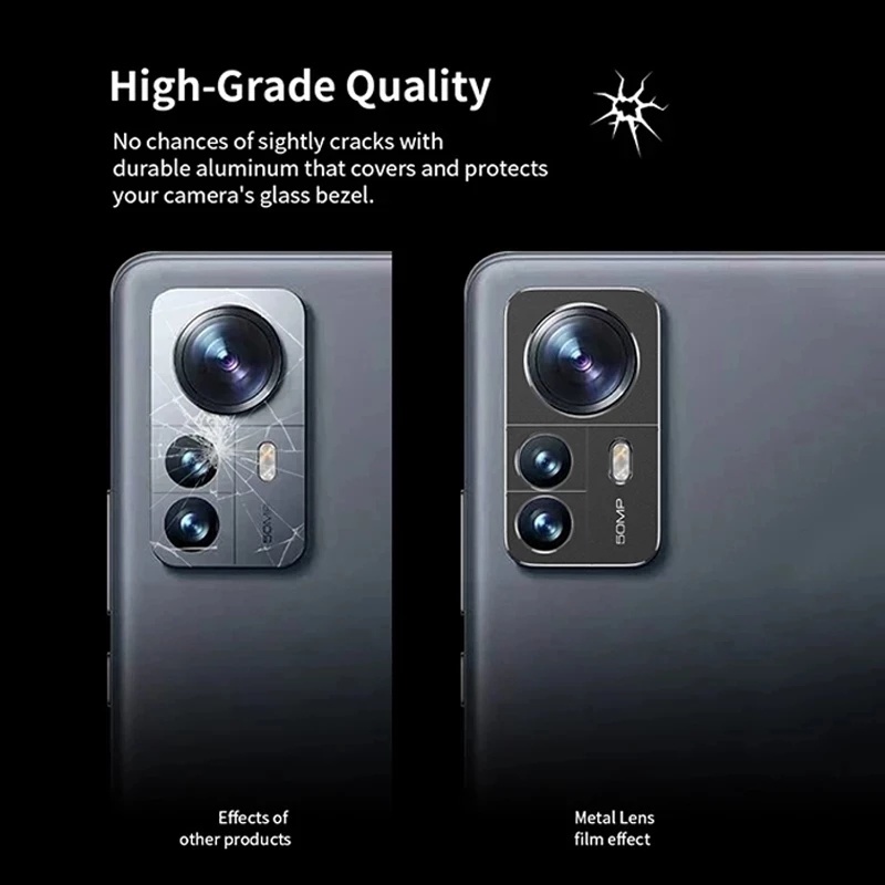 Miếng Dán Bảo Vệ Camera Sau Chống Trầy Xước Bằng Hợp Kim Nhôm Cho Xiaomi Mi 12 Pro 12X