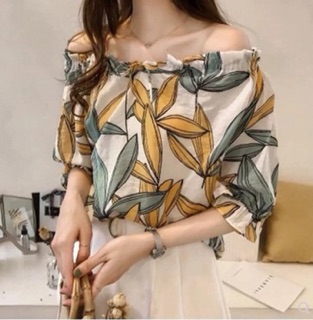 Áo trễ vai áo sơ mi
