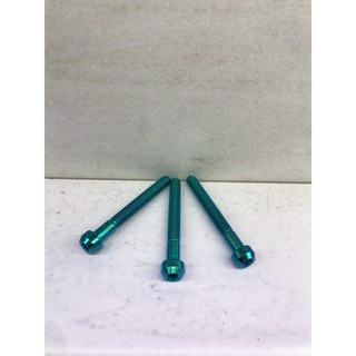 Ốc  6li  titanium  GR5 ĐẦU TRỤ 6 LY  XANH TÍM  ,  XANH LỤC BẢO  XANH LAM   -  đồ chơi xe máy nhập khẩu