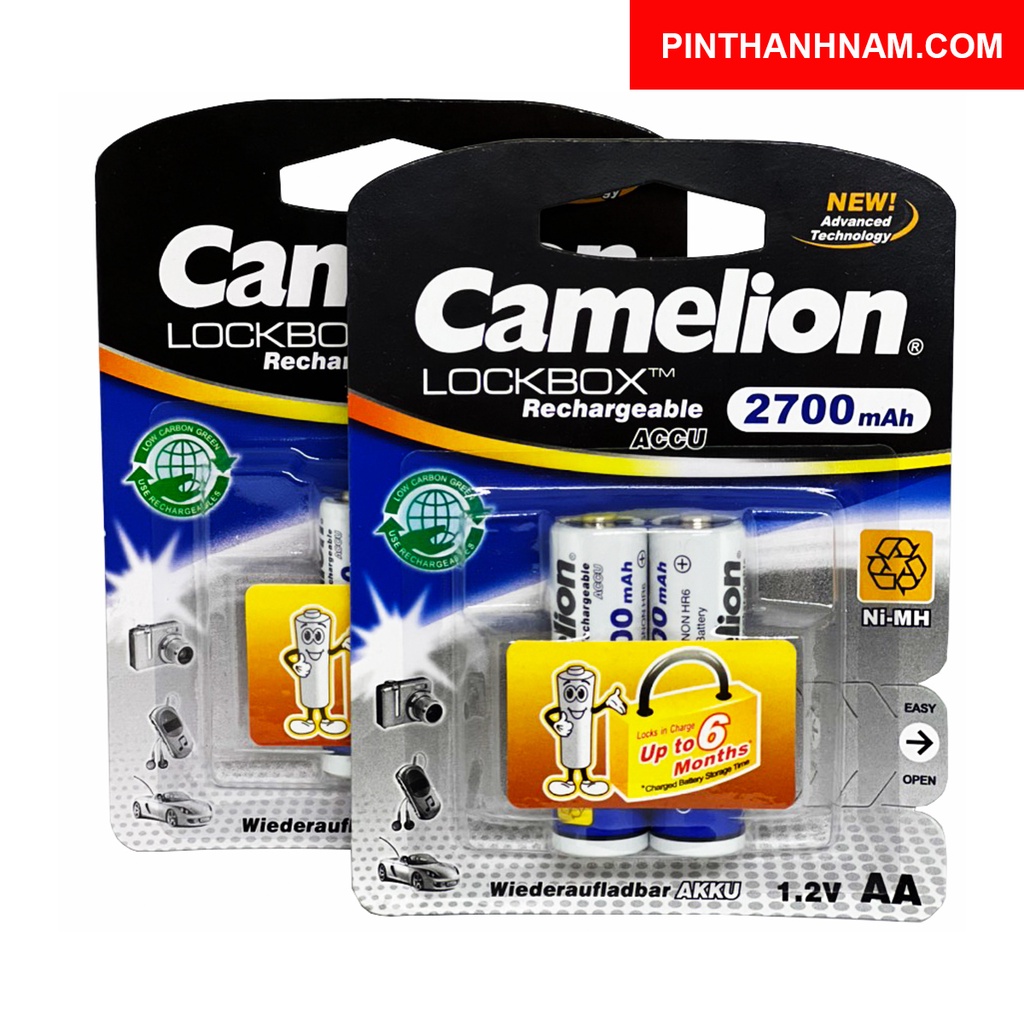 Pin sạc Camelion dung lượng cao các loại AA / AAA