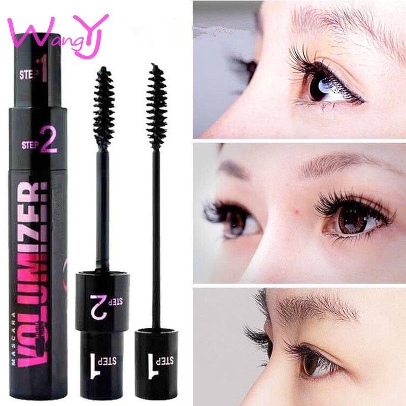 Mascara 2 Trong 1 Uốn Cong Làm Dày Lông Mi