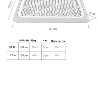 [Size lớn] Khay vệ sinh chó mèo có cọc