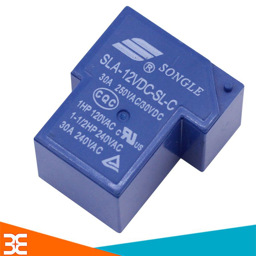 Relay Songle SLA 30A - 12V 6 Chân Màu Xanh