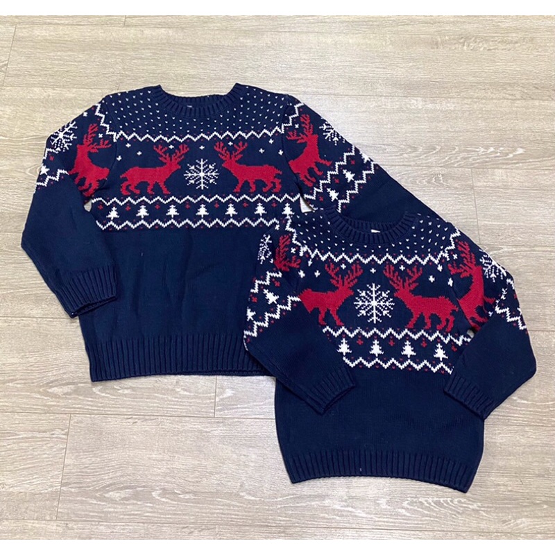 Áo len tuần lộc dư xịn màu navy