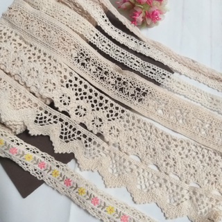Ren  cotton trang trí  , size 1.2cm đến 5 cm (dây 5 mét)
