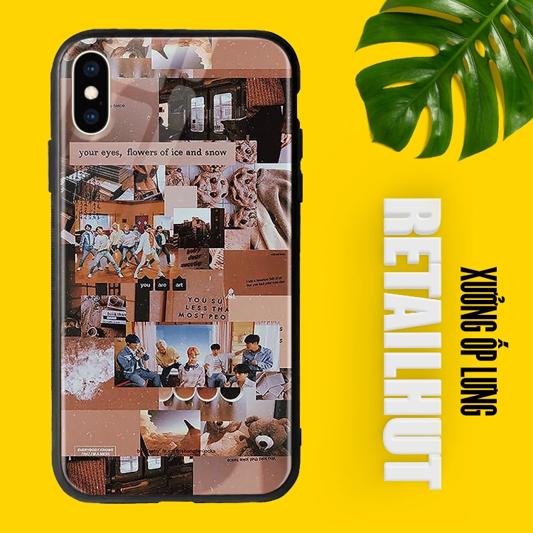 Ốp Đt Iphone In Hình BTS RETAILHUT Cho Iphone 12 11 8 7 6 6S Plus X Xr Xs Max 11Pro 12 Pro Max Se 2020
