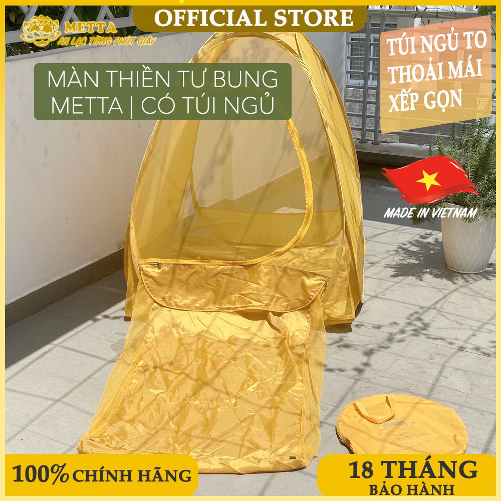 Mùng Màn Thiền Tự Bung METTA -  1M2 Vuông-  BH 18 Tháng -  Hàng Chính Hãng