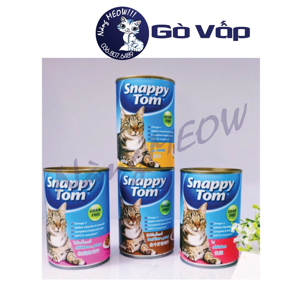 PATE CHO MÈO LỚN SNAPPY TOM LON 400g - NÀNG MEOW