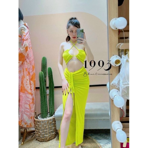 Bikini Đồ bơi áo quây mix chân váy  siêu xinh 2022 nhiều màu (Hàng loại 1 + kèm mút ngực)