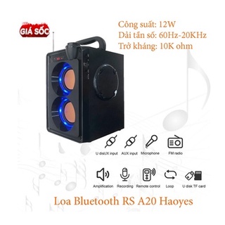 Loa bluetooth karaoke cong suat cao rs a20 haoyes, nghe nhạc hát karaoke cực hay và chuẩn