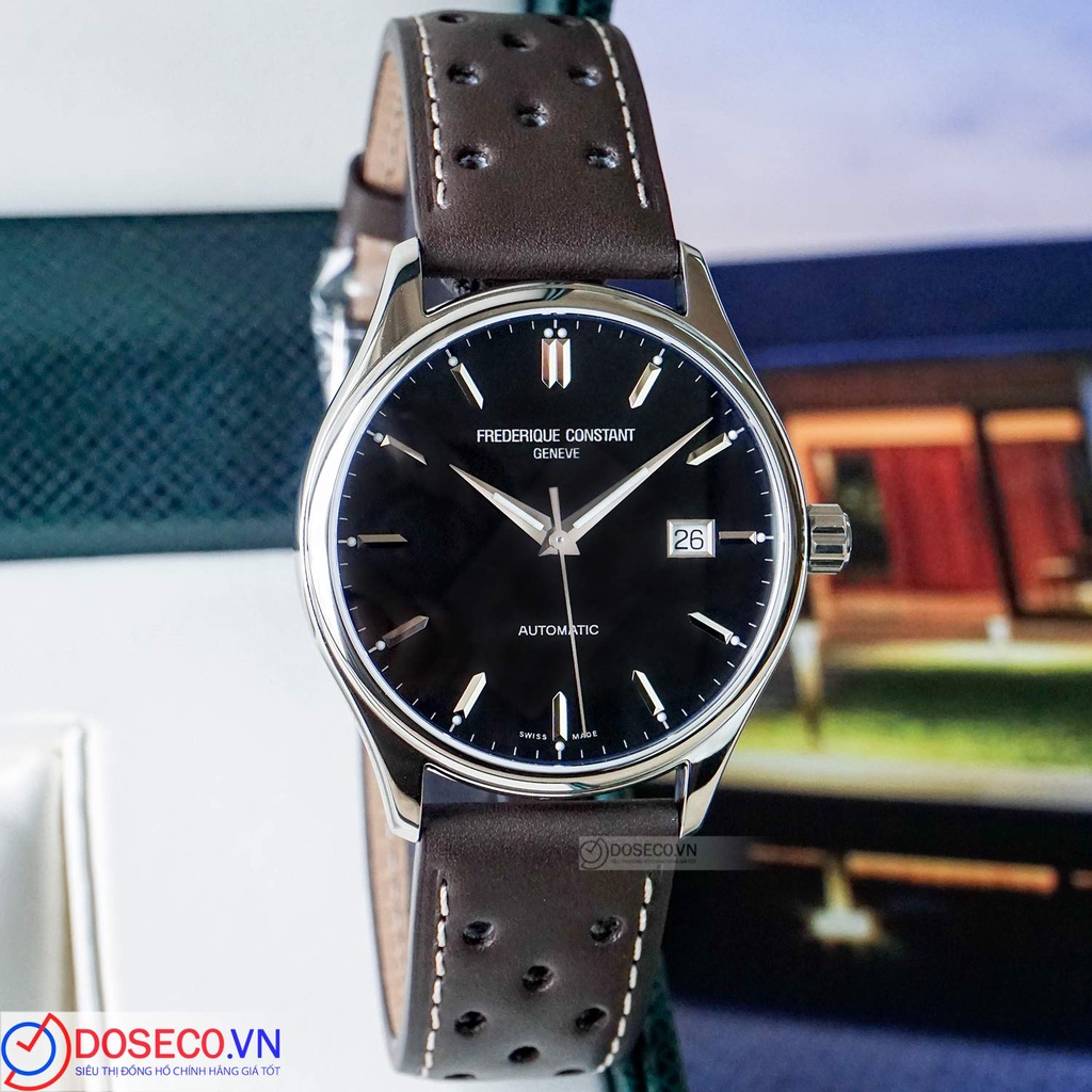 Đồng Hồ Nam Chính Hãng Cơ Automatic Frederique Constant FC-303B5B6-BF Kính Sapphire, Dây Da Cao Cấp Sang Trọng FC15
