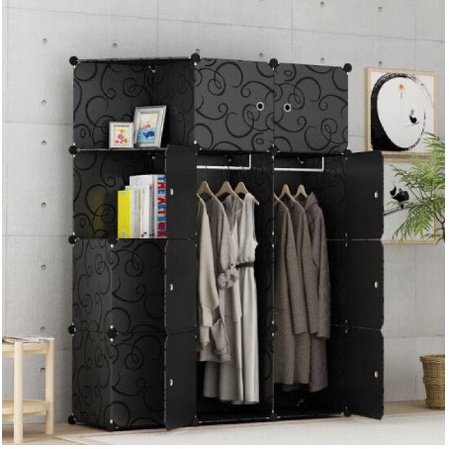 Tủ Nhựa Lắp Ghép Để Quần Áo 12 ô sâu 47cm ( chọn mẫu theo phân loại).