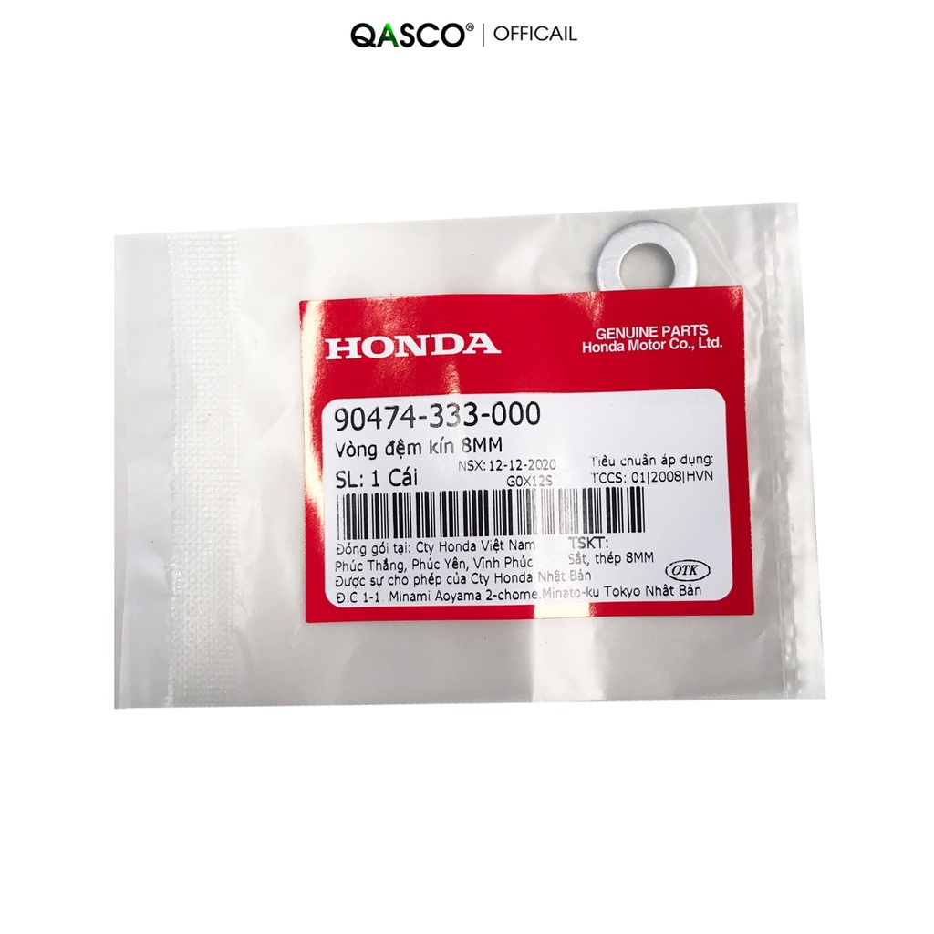 Vòng đệm kín HONDA nhiều dòng xe 8mm (90474333000)