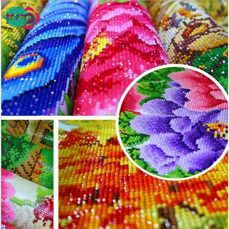 Bộ Tranh Đính Đá 5D Họa Tiết Phong Cảnh Độc Đáo DIY Dùng Trang Trí Nhà Cửa