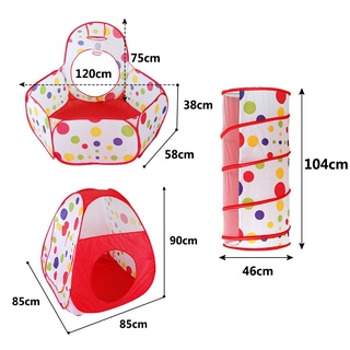Lều bóng chui 3 khoang cho bé