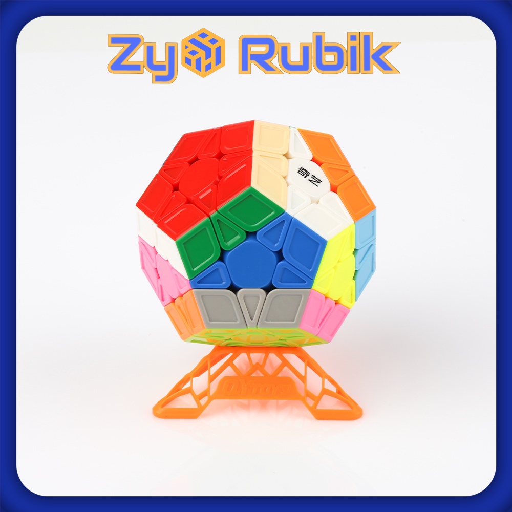 Rubik Biến Thể Combo QiYi Megaminx + Đế QiYi DNA Full Màu - ZyO Rubik