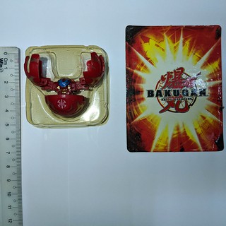 Đồ chơi chiến binh bakugan màu đỏ như hình kèm thẻ bài. bakugan7