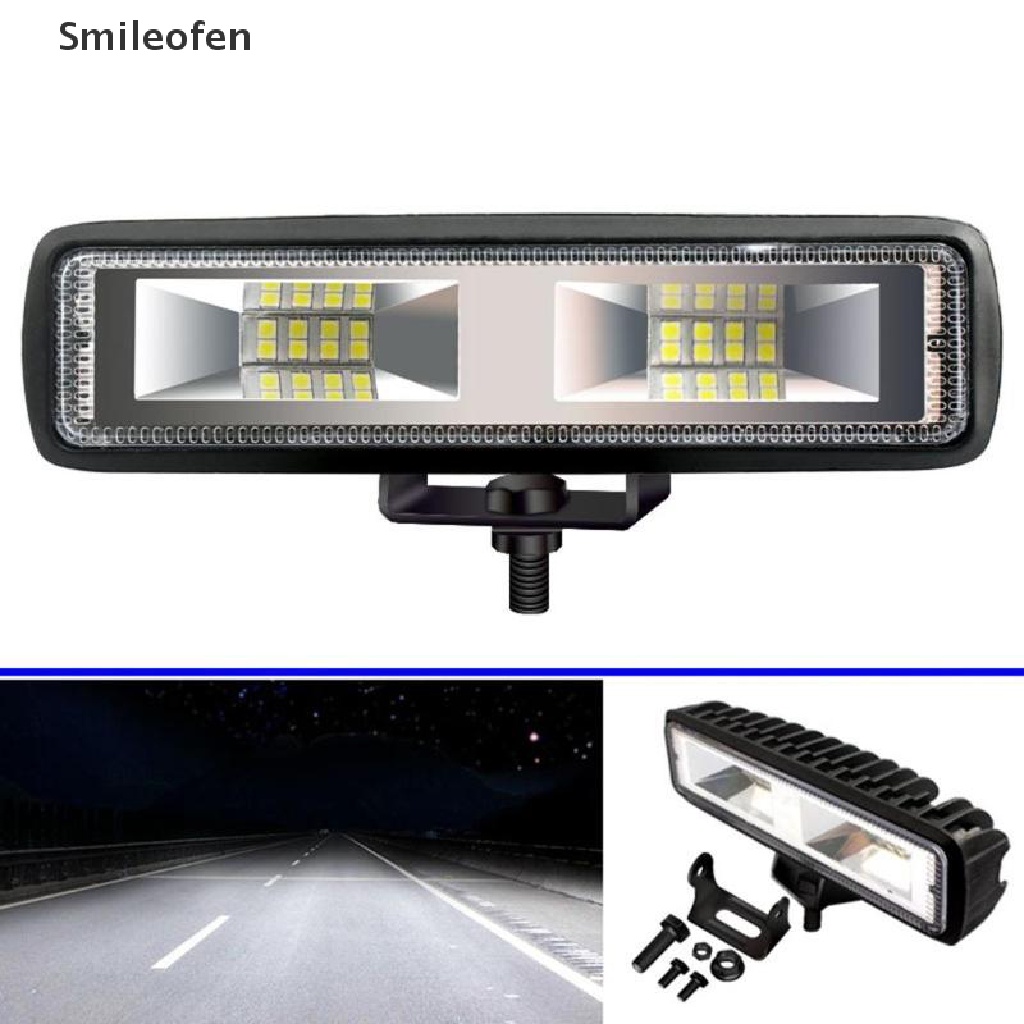 Đèn Led 16 Bóng 48W 6000K Ánh Sáng Trắng Chống Thấm Nước Chuyên Dụng Cho Xe Hơi