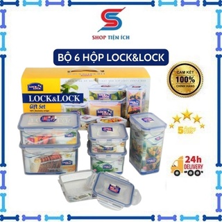 Hộp nhựa Lock&Lock bộ 6 sản phẩm đủ kích thước hàng chính hãng -Shop Tiện Ích