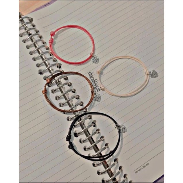 Vòng Đeo Tay charm Trái Tim / Tình Yêu Màu Bạc Trơn