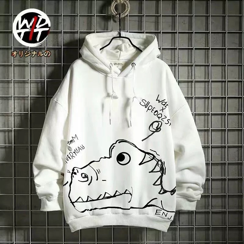 ÁO KHOÁC HOODIE KHỦNG LONG SWEATER UNISEX NAM NỮ PHỐI NÓN VẢI CAO CẤP KHÔNG XÙ LÔNG TRẺ TRUNG NĂNG ĐỘNG CỰC CHẤT Hl