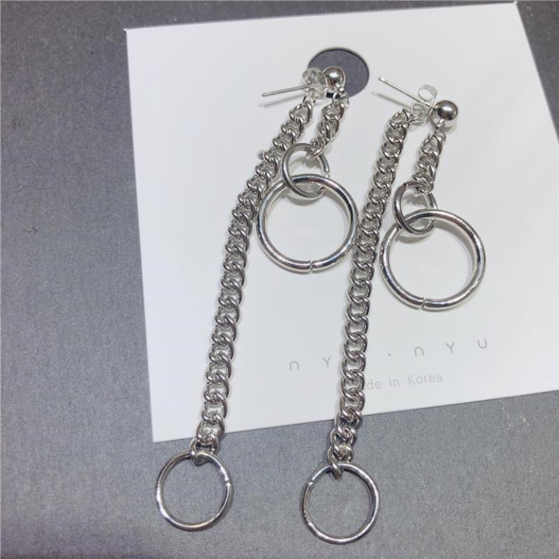 Khuyên Tai Dạng Dây Xích Cá Tính Độc Đáo Phong Cách Retro