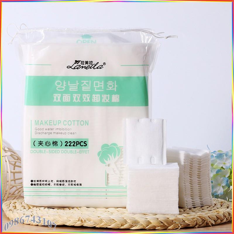 Bông tẩy trang Laneila túi 222 miếng GBL33 | BigBuy360 - bigbuy360.vn