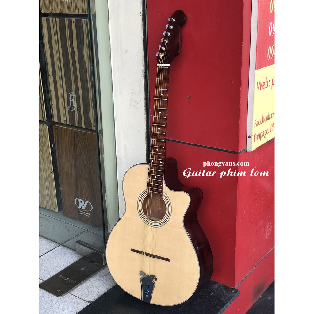 Đàn Guitar Vọng Cổ Phím Lõm gỗ hồng đào