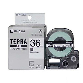 Băng mực in nhãn Tepra nhiều cỡ dùng cho máy TEPRA PRO KING JIM SR-R170V / SR530 / SR970 / SR5900P - HÀNG CHÍNH HÃNG