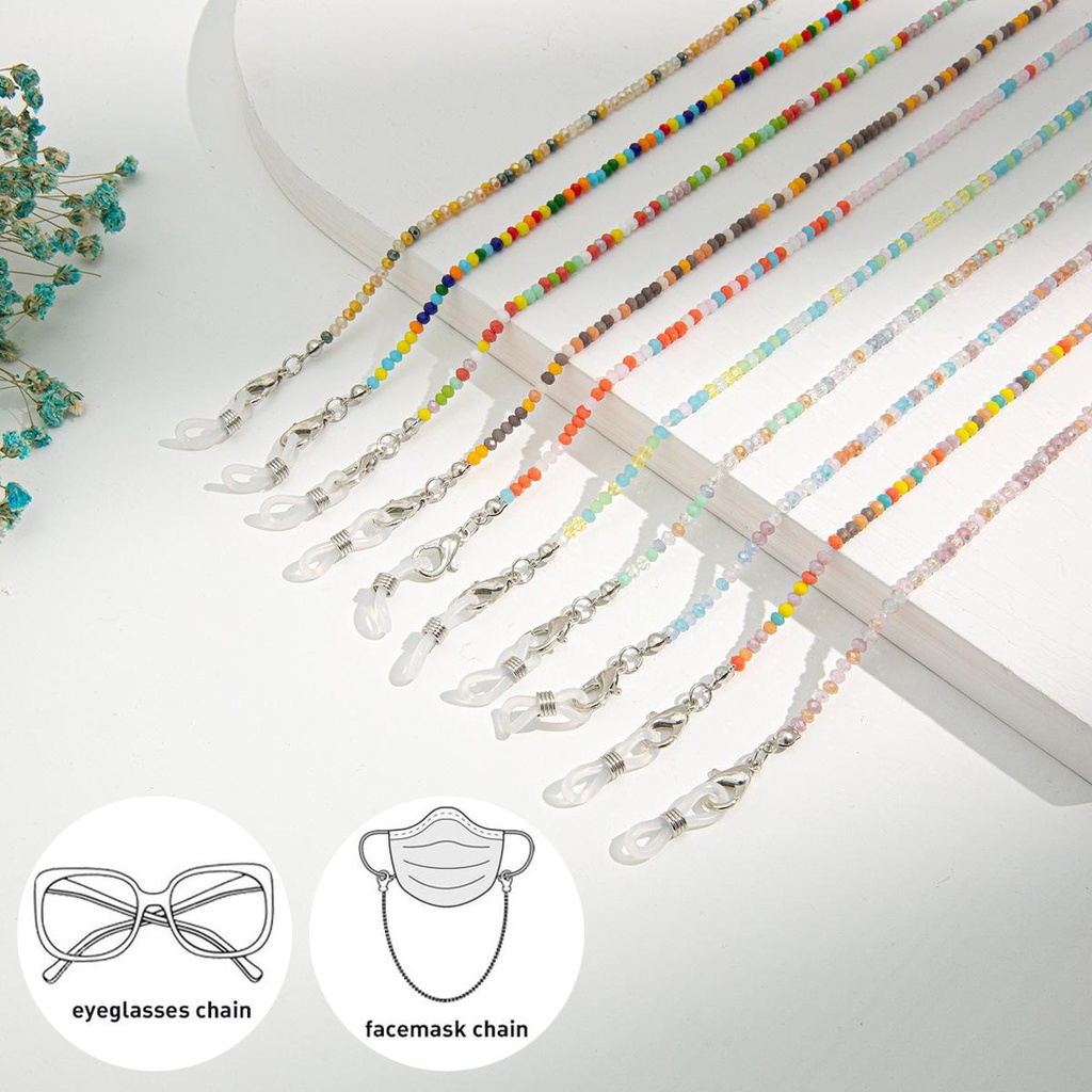 Dây Đeo Mắt Kính Thời Trang|Dây Buộc Kính Mát Đính Hạt