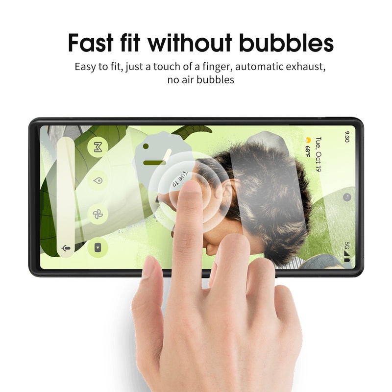 Kính Cường Lực 9H Viền Cong 3D Chống Dấu Vân Tay Bảo Vệ Toàn Diện Cho Google 6 / Pixel 6 Pro
