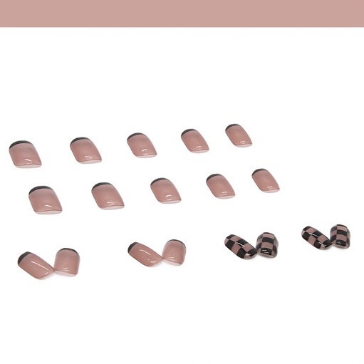 Móng Tay Giả Ngắn Có Thể Tháo Rời Phong Cách Pháp