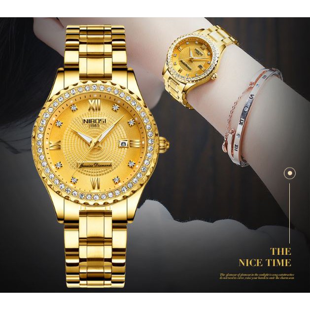 [Tặng vòng tay]Đồng hồ nữ NIBOSI chính hãng NI2357.01 thời trang lịch sự
