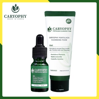 Combo Sữa Rửa Mặt + Serum Ngăn Ngừa Mụn Thâm Caryophy❤️FREESHIP❤️Ngăn Ngừa Các Loại Mụn và Thâm chính hãng Hàn Quốc