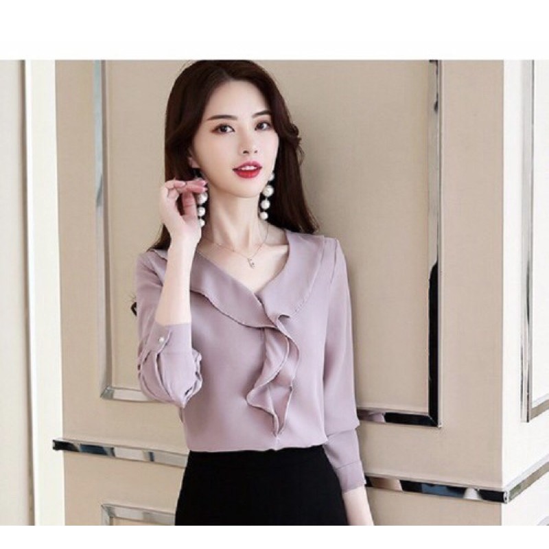 Áo kiểu nữ sang trọng thích hợp mặc đi làm, dự tiệc