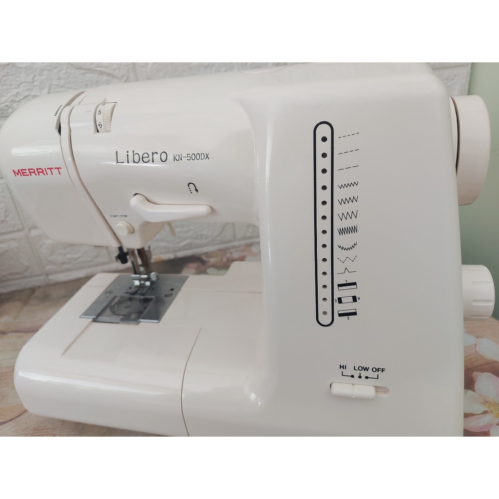 Máy May Gia Đình Nhật Bản Singer Merit Libero KN- may cơ bản- cam kết không kén vải- Kích thước 30x15x20 - màu trắng
