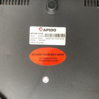[ELHAP1 giảm tối đa 200K] BẾP TỪ ĐÔI DƯƠNG RAPIDO RI3000KP