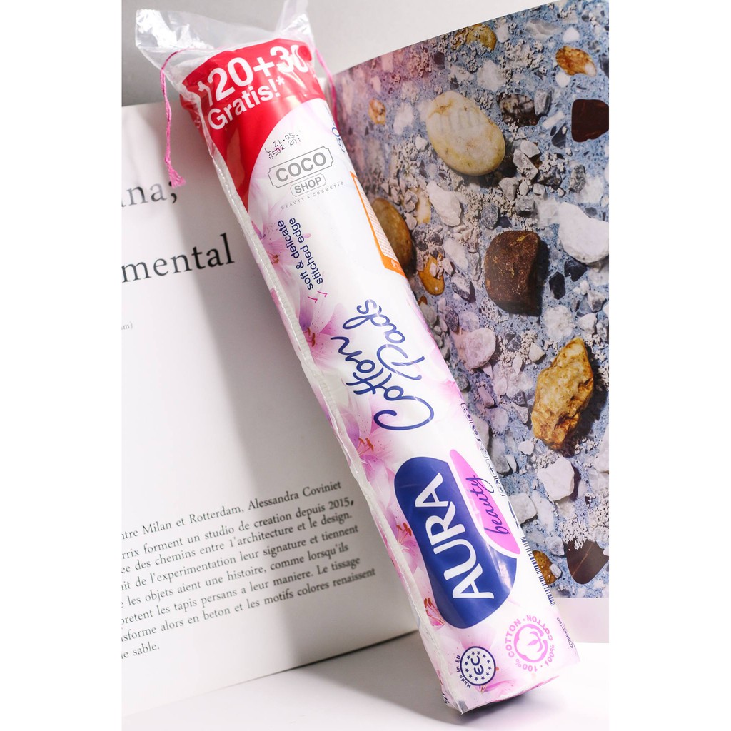 Bông tẩy trang cotton Aura -
