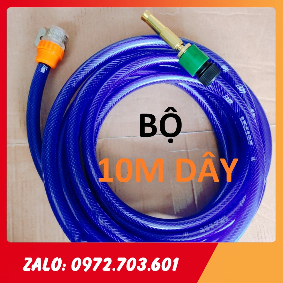 Đầu vòi xịt tăng áp mini, 10m dây phun nước rửa xe, tưới cây tăng áp đa năng [GIÁ TỐT]