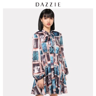 Đầm hoạ tiết lụa Dazzle