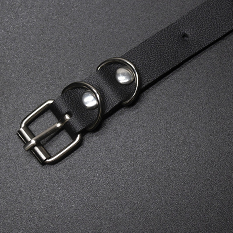 Vòng Cổ Choker Bằng Da Có Khóa Điều Chỉnh Được Phong Cách Punk Dành Cho Người Đi Xe