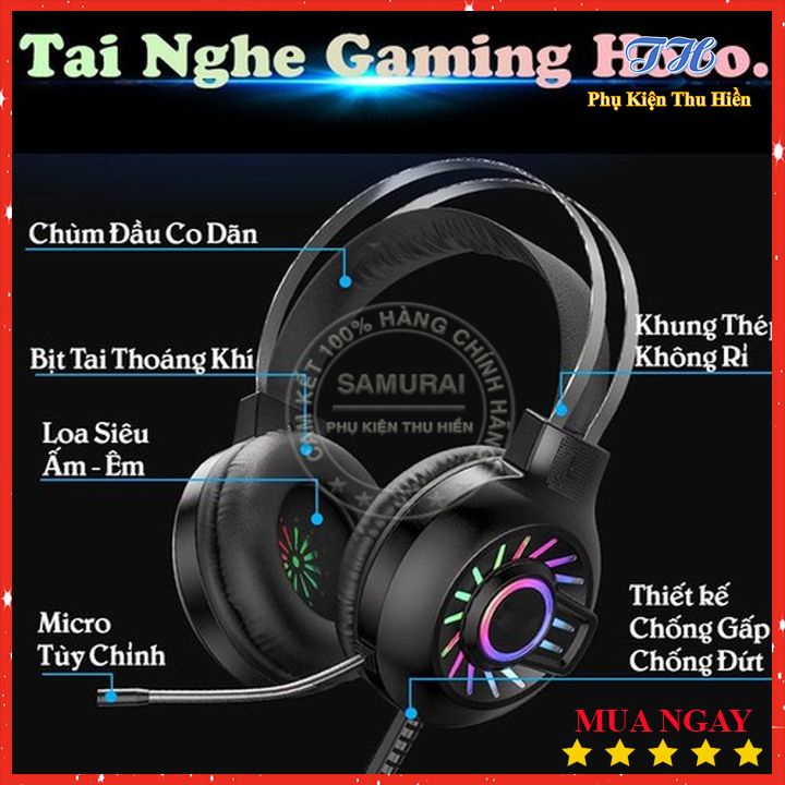 Tai Nghe Chụp Tai Cao Cấp Dành Cho Game Thủ Hoco ESD04 - Chính Hãng - BH 12 Tháng