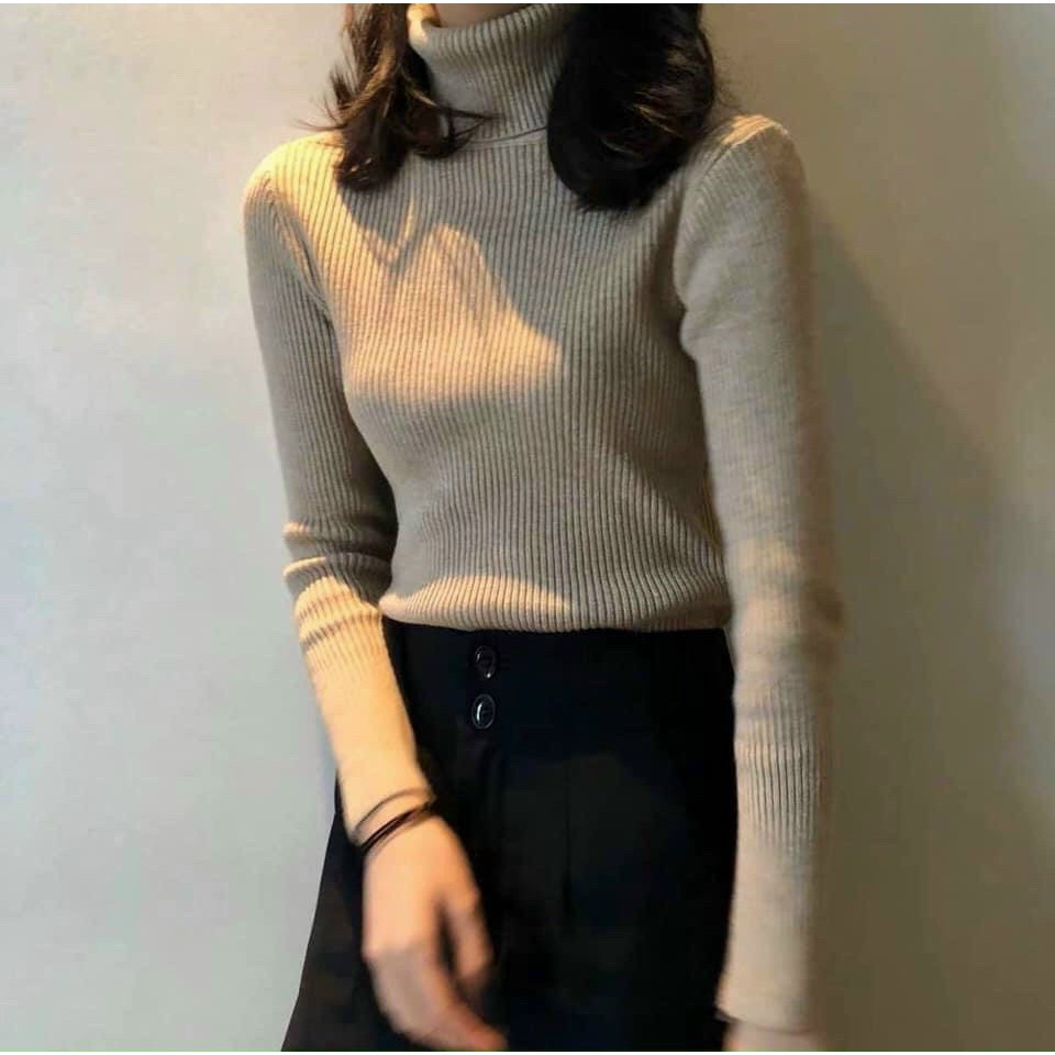 ⚡️FLASH SALE⚡️ÁO LEN TĂM CAO CỔ ( CỔ LỌ) SIÊU RẺ MỚI VỀ | BigBuy360 - bigbuy360.vn