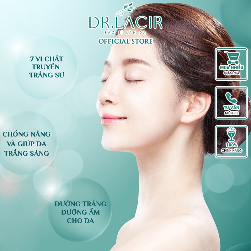 Kem Dưỡng Body Dr.Lacir Trắng Da Chống Nắng V7 180ml DR33